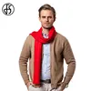 FS European Solid Color Men Red Scarf Brand Designer Style Wool Soft Cashmere Scarves Cachecol Masculino Inverno Winter Shawls ► Photo 2/6