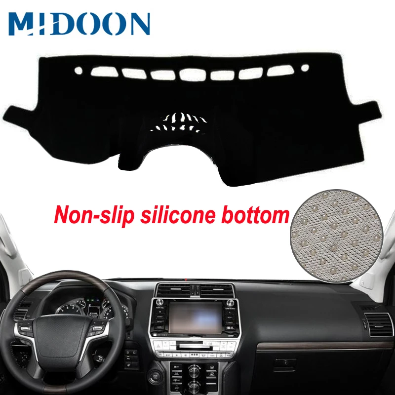 LHD Car Dashboard Cover Dash Mat For Toyota Landcruiser Prado J150 Series GX GXL 2013 - 2017 2018 Auto DashMat Carpet Pad | Автомобили и
