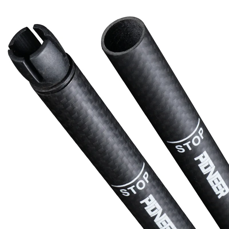 Short T-handle Walking Stick 46-100cm Carbon Fibers 3 Sections Telescopic Mountain-climbing Crutch 4