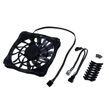 

4 Pin Slim 15mm Thickness Cooling Fan PWM Heatsink Mute Radiator for Small Case PC Chassis Temperature Controlled Water Cooler