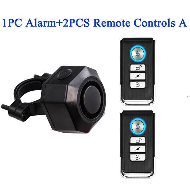 Elecpow Wireless Waterproof Bike Vibration Alarm USB Charging  Remote Control Motorcycle Electric Bicycle Security Burglar Alarm 2PCS A