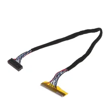 Универсальный Фикс 30 Pin 1ch 6 бит LVDS кабель 26 см для 14,1-15,6 дюймов ЖК-панель Прямая поставка поддержка