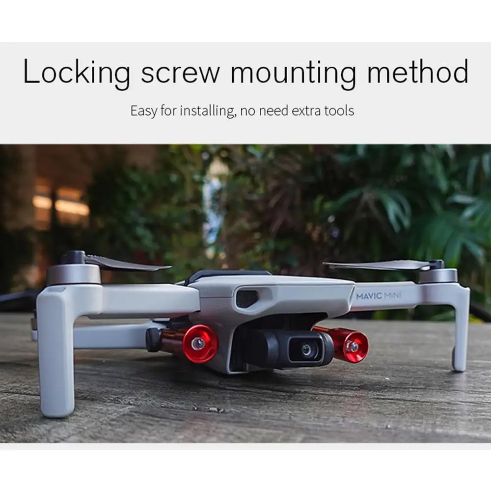 DJI мини 2 Дрон вращающийся светодиодным освещением ночного полета Лампа Комплект