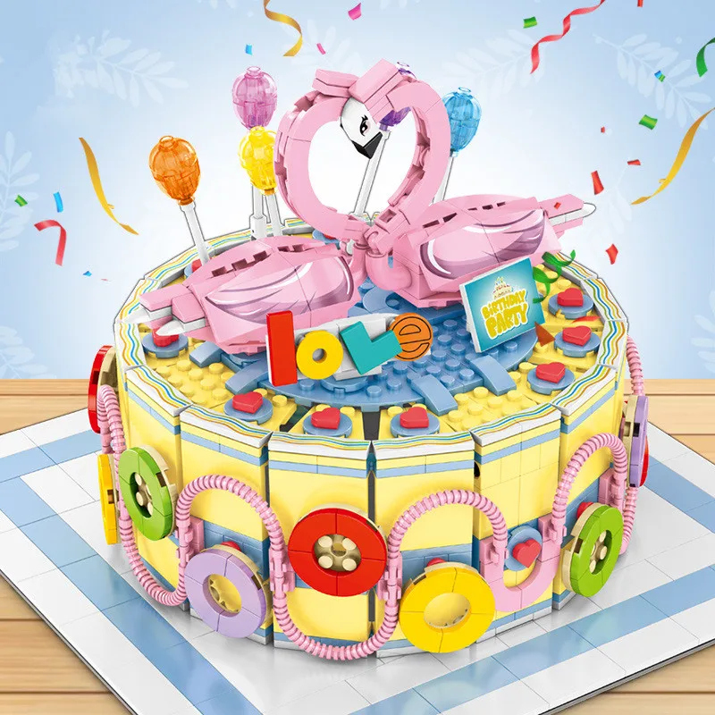 

2019 Girl Friends Fairy Princess Creator Wedding Party Birthday Party Creative Cake Model Building Blocks Bricks Kids Toys Gift
