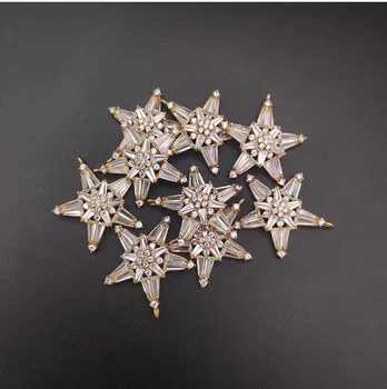 

AAA Zircon Crystal Earrings Accessory diy Rhinestone Star Shape Pendant Luxury Fashion Handmade Hair Jewelry Charms