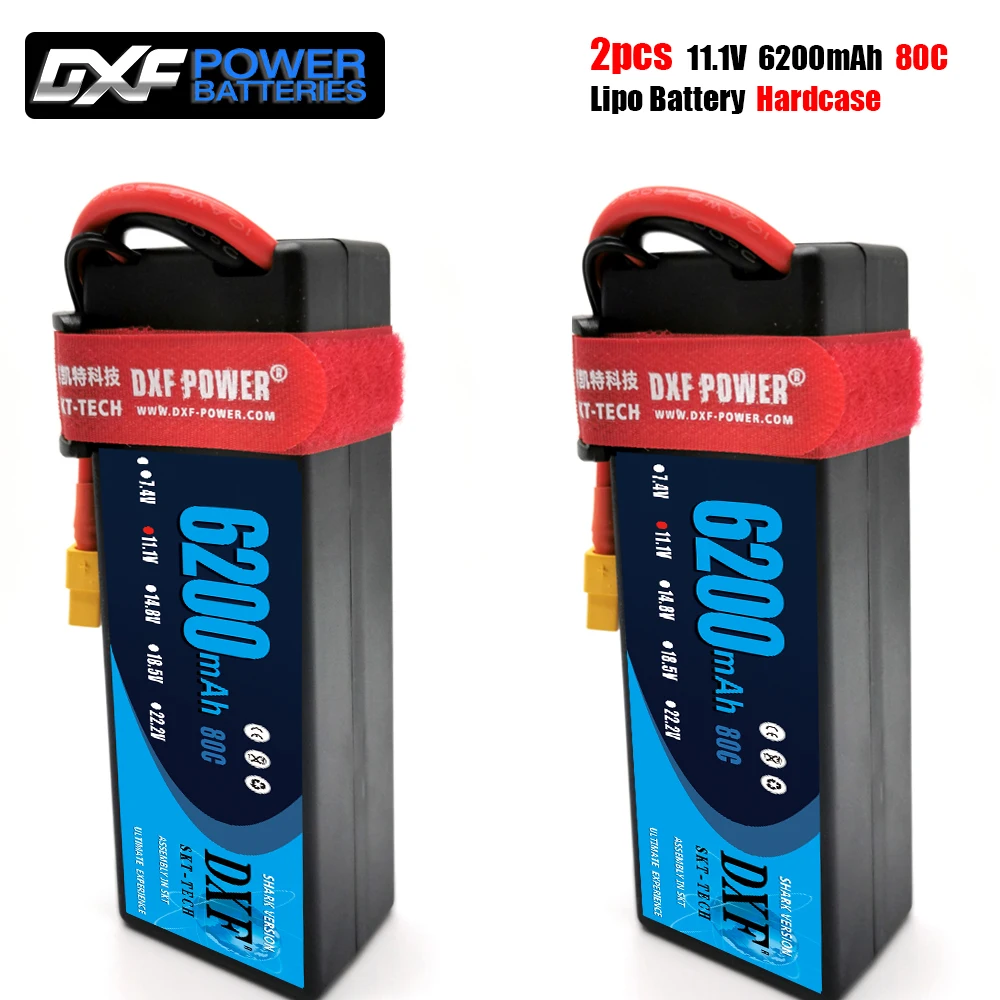 DXF POWER 3S 11 1 В 6200 мАч 80C MAX 160C Lipo Жесткий Чехол для батареи 1/10 1/8 весы TRXXX Slash 4x4 RC