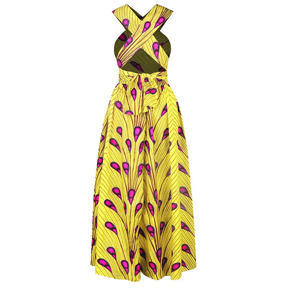 Opslea/африканские платья для женщин, Bazin Riche Vestidos, традиционное платье макси с принтом, Дашики, африканские платья для женщин