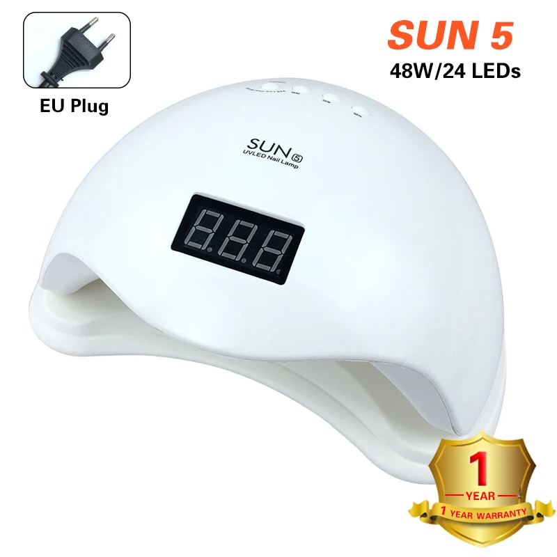 48 Вт/54 Вт УФ светодиодный светильник SUN 5 Сушилка для ногтей 72 Вт/80 Вт Светодиодная УФ-лампа для ногтей Гель-лак отверждаемая лампа с автоматическим датчиком лампа для маникюрных инструментов - Цвет: SUN5(EU Plug)