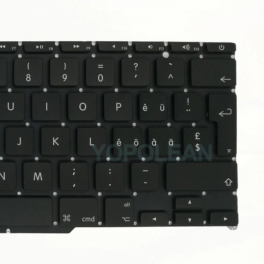 3 шт. новая швейцарская клавиатура для Macbook Air 1" A1465 A1370 2011- лет