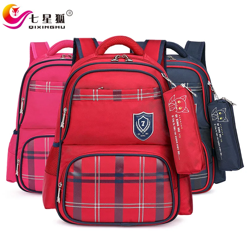 

Children Fox Shoulder Spine-School Bag Seven Casual Young STUDENT'S 1-3-6 Grade Waterproof Burden Relieving Unisex