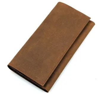 

crazy horse leather wallet men long passport wallet cover case card holder genuine leather passport wallets men passport wallets