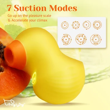 Tracy’s Dog Mr Duckie Clitoral Sucking Vibrators For Clit Nipple Stimulation With 7 Suction Lovers Vibrator Sex Toy For Women 2
