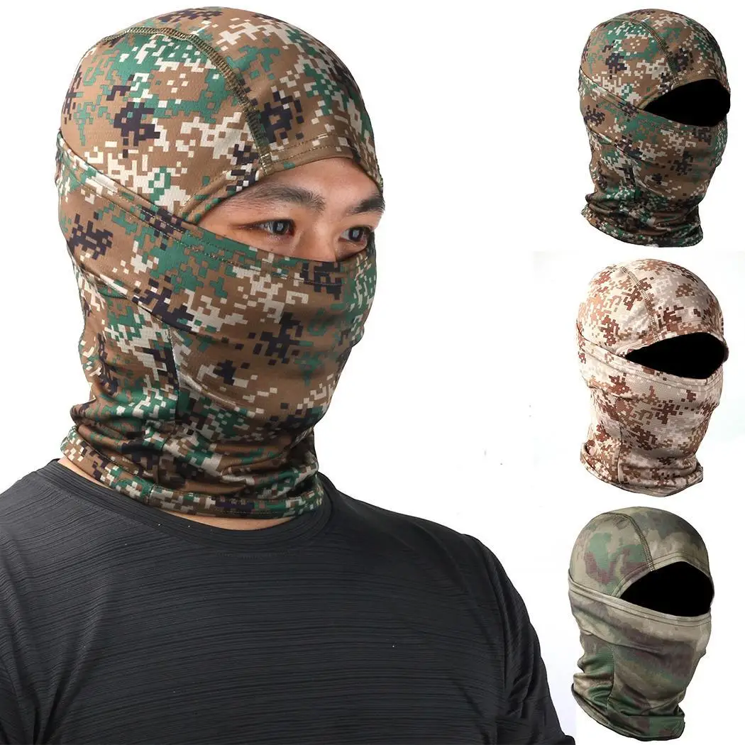 Camouflage Tactical Paintball Wargame Military Airsoft Hunting Hiking Skiing Protection Full Face Mask | Спорт и развлечения
