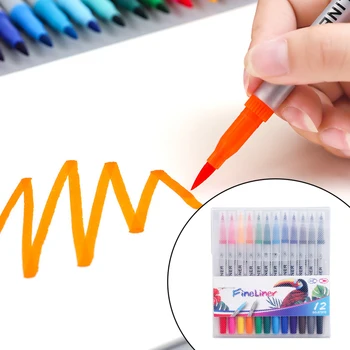 

Hook Line 16.7cm Drawing Pencil Signature Marker Watercolor Brush Animation Double Head Color Pen Writing Supplies Multipurpose