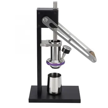 

Dropshipping Wholesale Stainless Steel Iron Black Manual Press Coffee Machine Maker for Home Shop Use Press Coffee Maker