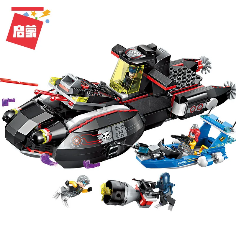 

ENLIGHTEN Assembled Building Blocks Toy 2718 Magic Whale Submarine Children'S Educational Gift Boys Toy