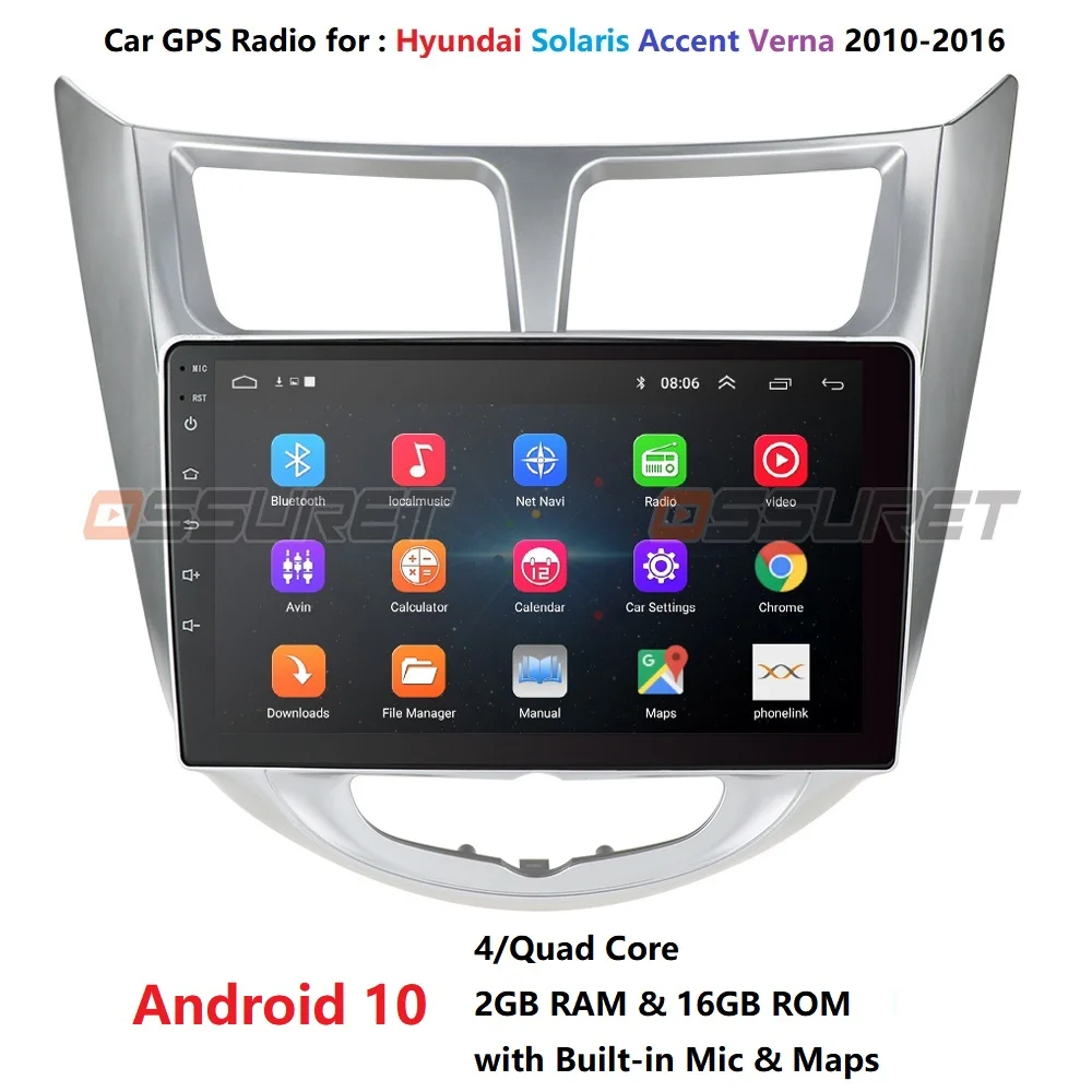 Автомобильный мультимедийный плеер проигрыватель на Android 10 с 9 &quotэкраном 1080P HD Wi Fi