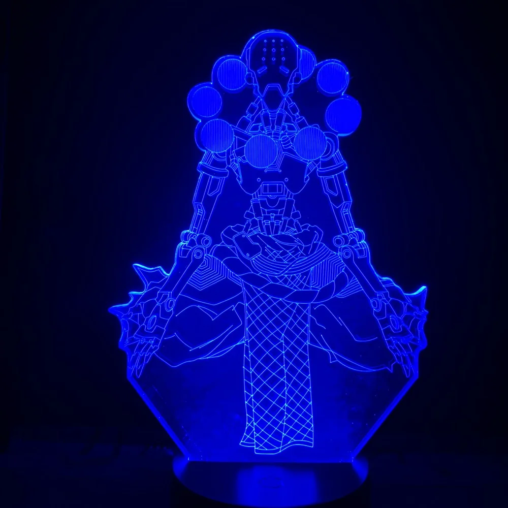 3d лампа Hero Tekhartha Zenyatta авантюриста 3D Иллюзия Overwatch Блуждающие механические монахов для дар мальчику светодиодный ночной Светильник