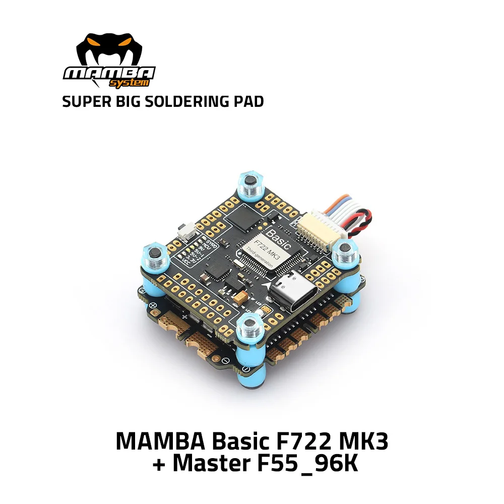 MAMBA MASTER F722 MK3 55A 6S 32bit 96K Stack 30.5mm/M3 with Master 55K-96K Electronic Speed Controller
