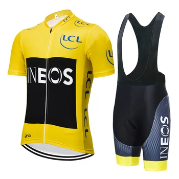 

2020 laser cut ineos cycling Jersey Summer 20D bike shorts Set Breathable Racing ropa ciclismo hombre Maillot