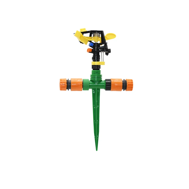 360 Degree Rotating Jet Sprinklers Double Outlet Rocker Nozzles 1/2" Male Thread For Garden Farm Lawn Irrigation irrigation sprinklers