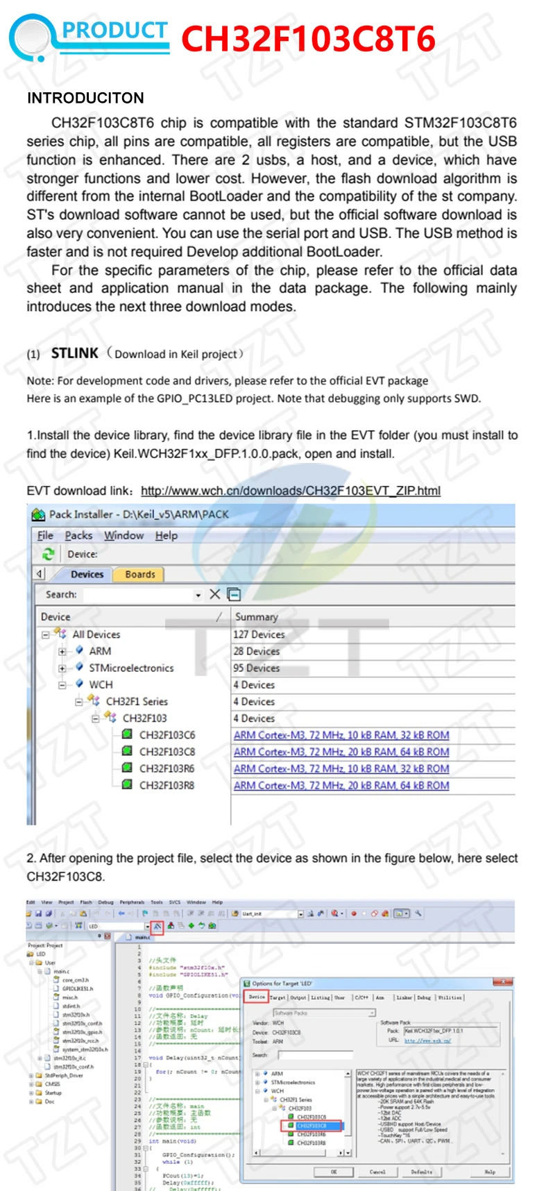 Original ST-LINK V2 Simulator Download Programmierer Original STM32F103C8T6 STM32 Minimum System Development Board STM32F401 / 411 – Detail 5