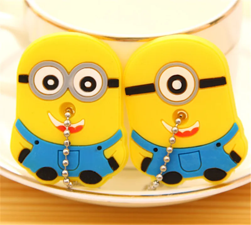 4pc Lovely Cartoon Silicone Protective Key Case Cover For Key Control Dust Cover Holder Animation Figures key Pendant Holder