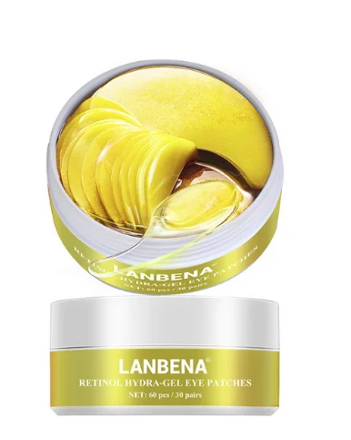 Retinol LANBENA маска для глаз коллагеновая повязка для глаз уход за кожей гель с гиалуроновой кислотой увлажняющий ретинол против старения удаляет темные круги глаз сумка - Цвет: Retinol