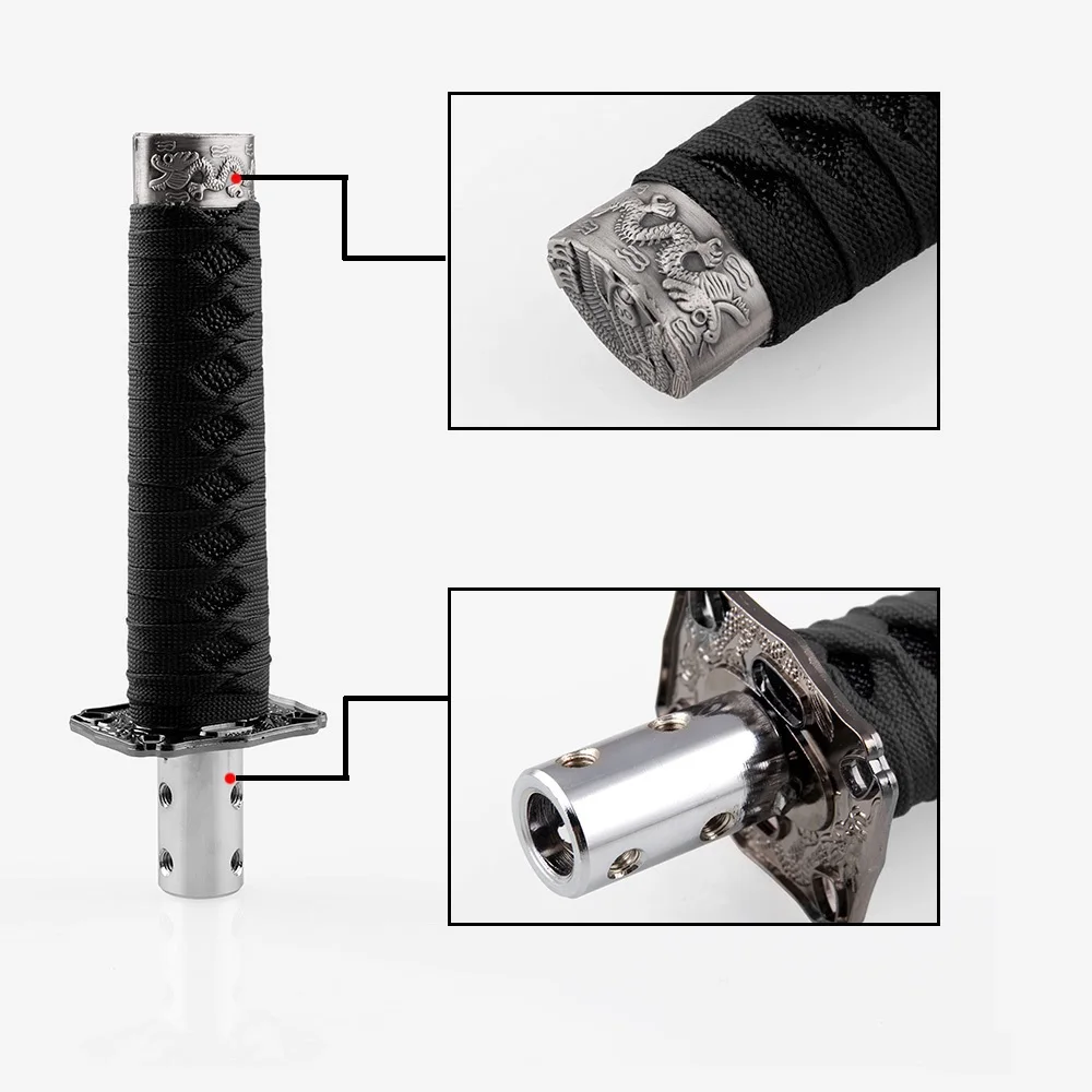 Universal 200MM/300MM JDM Katana Samurai Sword Shift Knob Shifter With Adapters Gear Shift knob car accessories