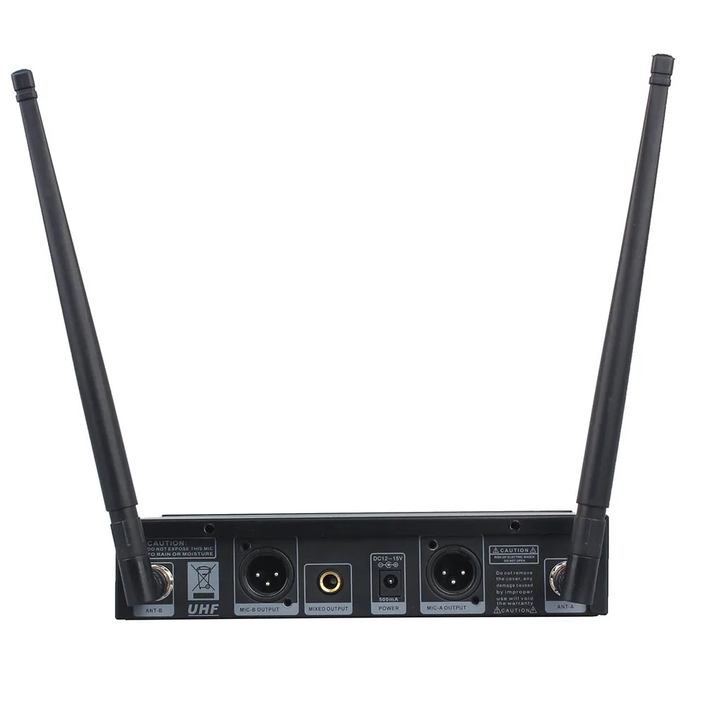 Muslady U-80 Professional Digital UHF Wireless Handheld Microphone Mic System Dual Channels LCD Display Receiver 2 Microphones