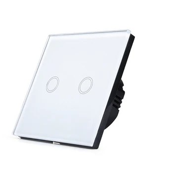 

Luxurious Smart Crystal Glass Panel 1/2 Circuit Light Touch Sense Screen Switch