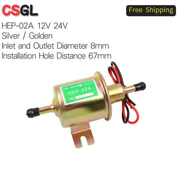 

12V 24V Low Pressure Universal Diesel Petrol Gasoline Electric Oil Fuel Pump HEP-02A for Car Motorcycle