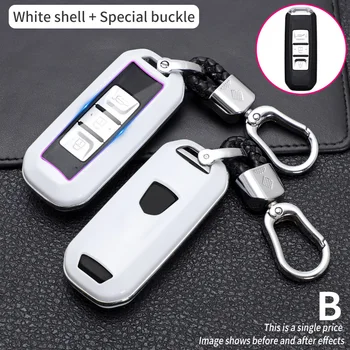 Carbon Fiber Car Smart Key Cover Case For Baojun 510 560 360 730 630 610 310 E100 310W 530 Protect Shell Fob Accessories - Carbon Fiber Car Smart Key Cover Case For Baojun 510 560 360 730 630 610