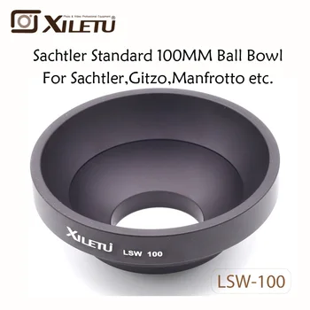 

XILETU LSW-100 100mm Half Ball Aluminum Alloy Tripod Bowl Adapter for Sachtler Gitzo Manfrotto Video Fluid Head