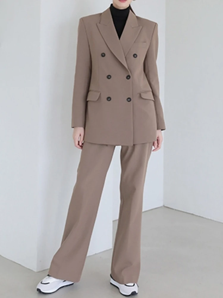 Elegant Women Blazer Suit Spring Office Ladies Pant Suits Long Sleeve Jacket & Suit Pants 2022 Workwear Female Business Outfits