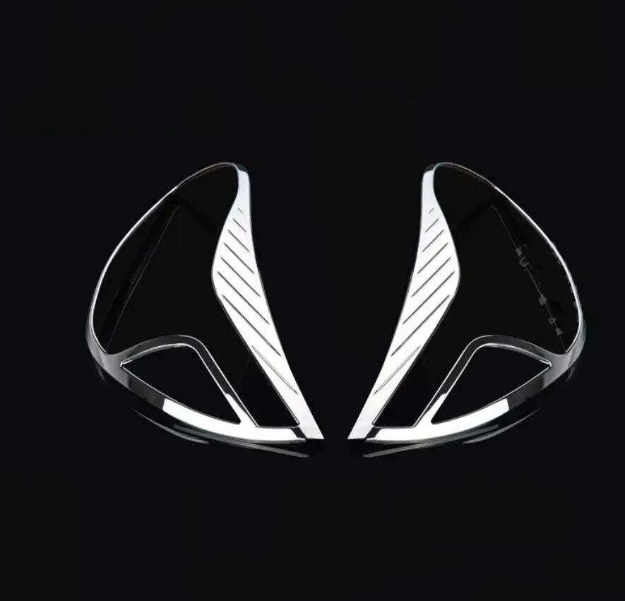 Хром Передняя фара светильник крышка ободок отделка 2 шт. для Chevrolet Malibu 2013