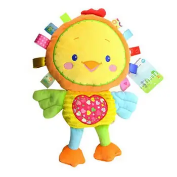 

HAPPY MONKEY 1 baby toys rattles comfort dolls plush baby rattles toy animal hand bell Newbron animal chick