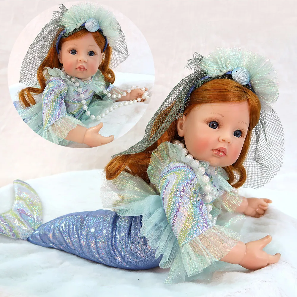 Новинка, 58 см, ручная работа, виниловый силикон, кукла-Реборн, игрушка для новорожденных девочек, модные куклы-реборн для принцессы - Цвет: C