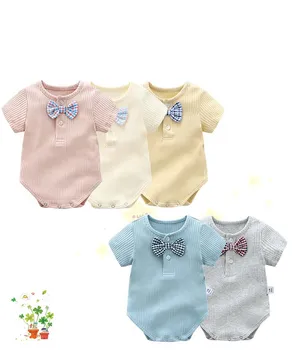 

Newborn Baby Bodysuits Summer Short Sleeve Infant Boys Girls Jumpsuits Pajamas Cotton Toddler Unisex Body Tops Children Costumes