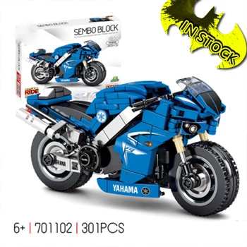 

Enjoy The Ride In stock 701102 SEMBO MOC Technic Series Street Racing Car 301pcs building blocks bricks Toys