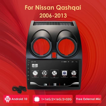 

2 DIN Car Radio Multimedia Video Player Navigation GPS Android 10 For Nissan Qashqai 2006 2007 2008 2009-2013 No DVD wifi 4G