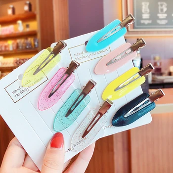 

New Women Girls Cute Candy Acrylic Solid Ornament Hair Clips Ladies Lovely Smooth Alloy Barrettes Hairpins Kids Hair Accessories