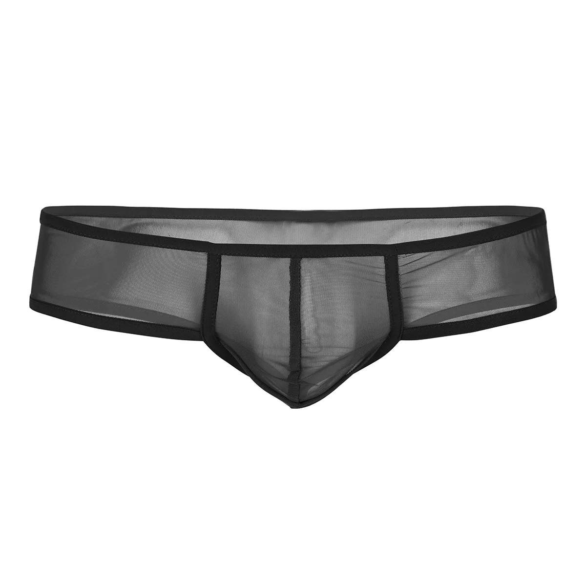 

Mens Erotic Transparent Briefs Underwear See Through Lingerie Panties Sheer Mesh Bulge Pouch Low Rise G-string Thong Mini Briefs