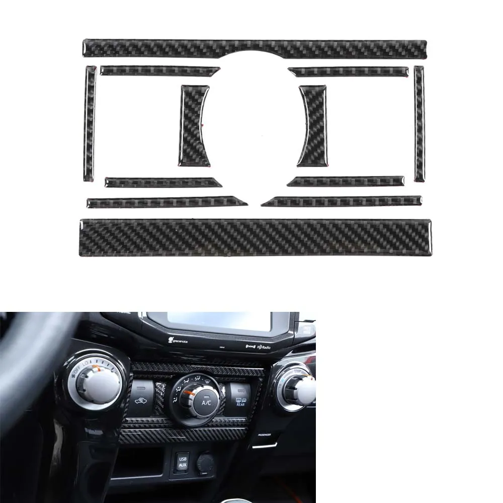 

For Toyota 4Runner 2010 up Car Air Conditioner Adjust Switch Button Panel Stickers Interior Auto Accessories Styling