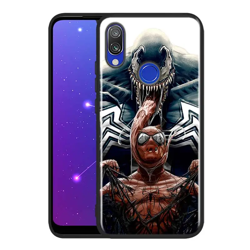 Spiderman And Venom Silicone Cover For Xiaomi Redmi 10 9T 9 9C 9A 9AT 9i 8 8A 7 6 Pro 7A 6A 5 5A 4X S2 Plus Phone Case cell phone pouch with strap Cases & Covers