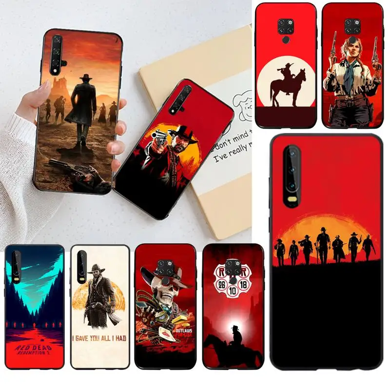 HPCHCJHM Red Dead Redemption 2 Newly Arrived Black Cell Phone Case for Huawei P30 P20 lite Mate 20 Pro P Smart 2019 prime | Мобильные