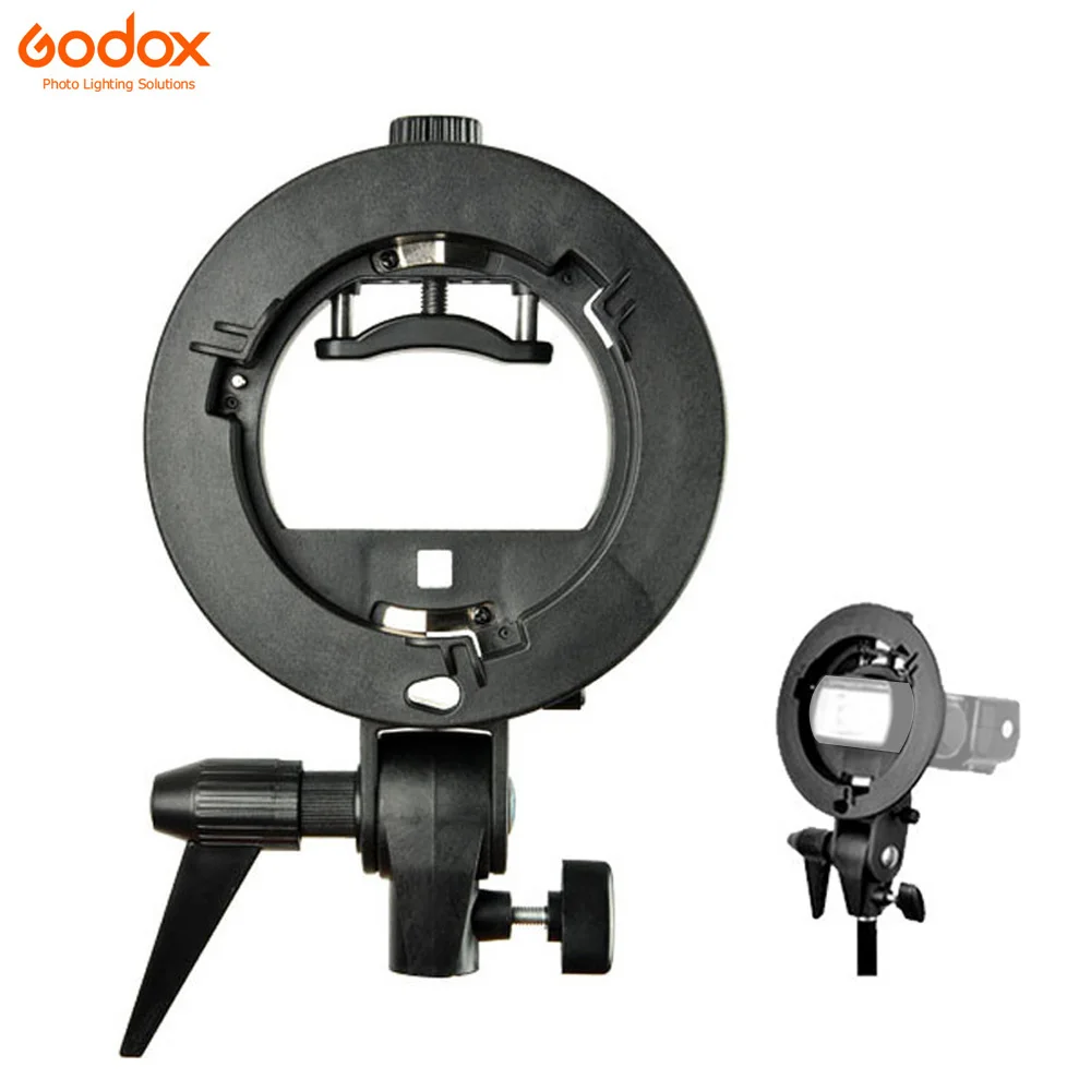 Godox S образный прочный пластиковый кронштейн Bowens держатель для Speedlite Flash Snoot Softbox