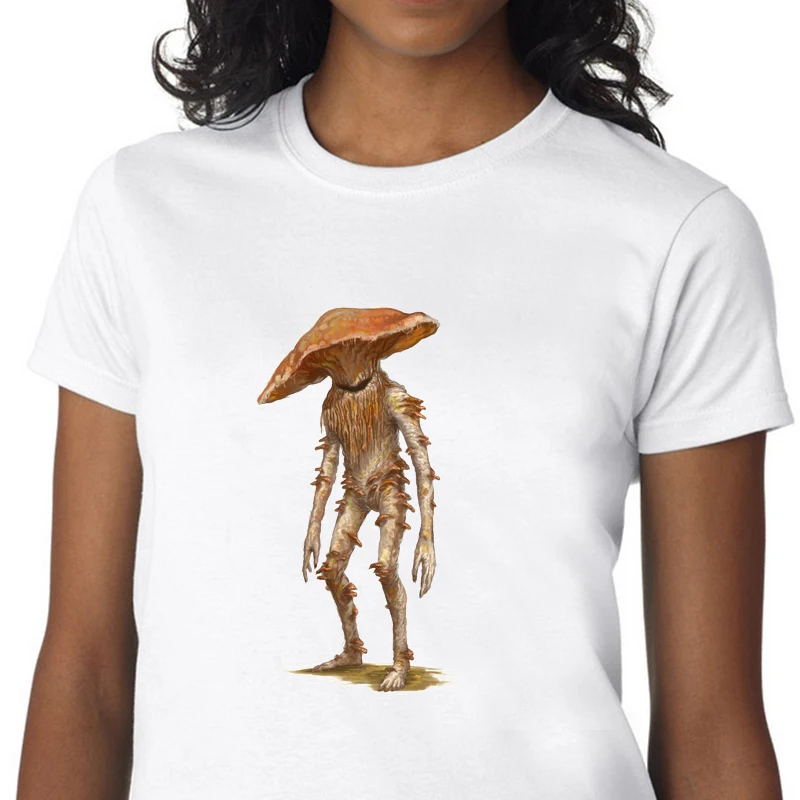 

Женская футболка с принтом в виде грибов, розовая футболка с коротким рукавом, лето 2020