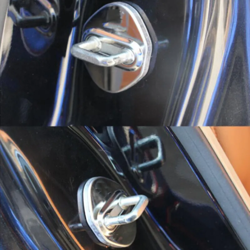 Автомобильный Стайлинг из нержавеющей стали для hyundai IX35 2010- Elantra 2012- замок двери Пряжка Защитная крышка 4 шт