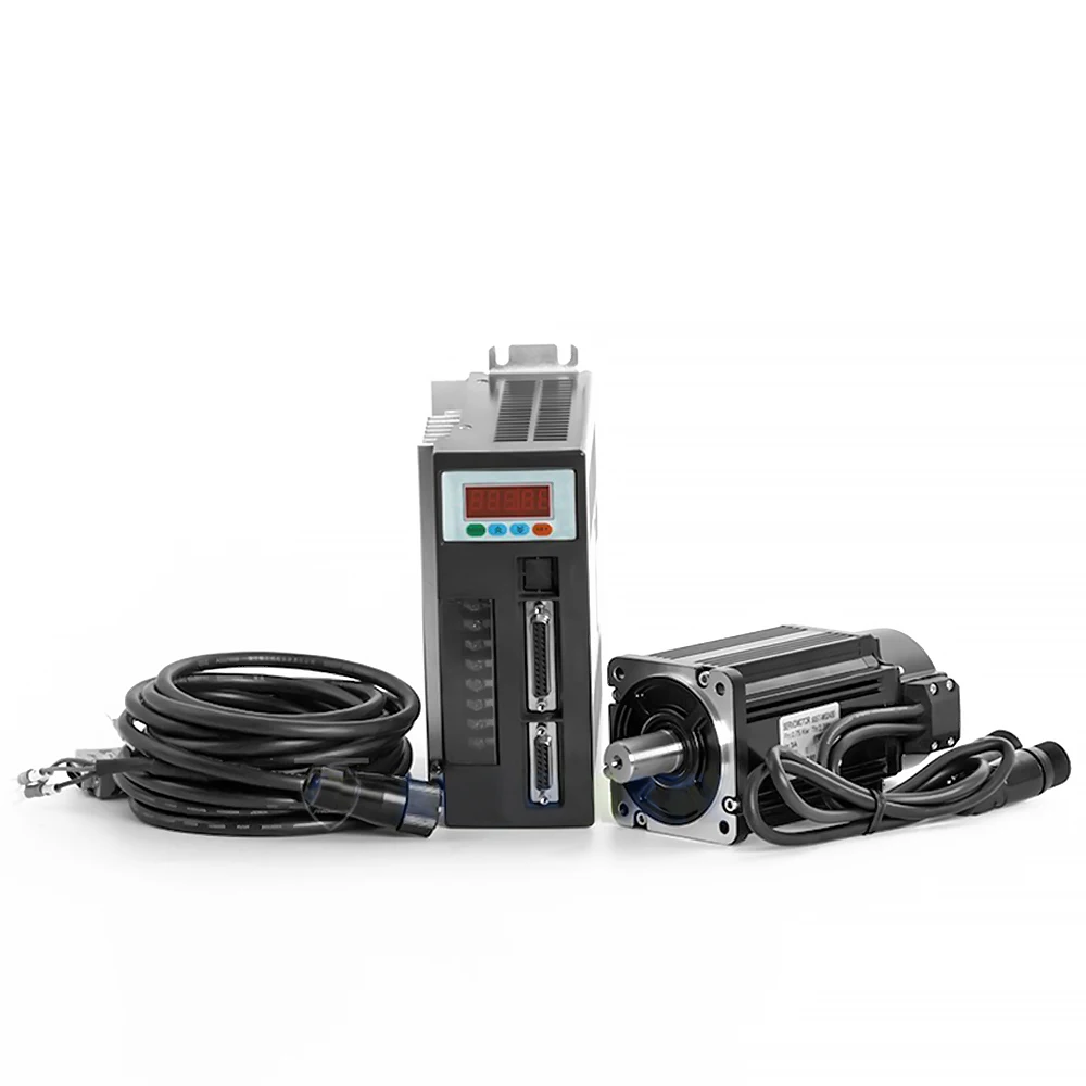 3.8KW 130ST M15025 AC Серводвигатель 15N.M 2500 об/мин и драйвер с кабелем высокой мощности